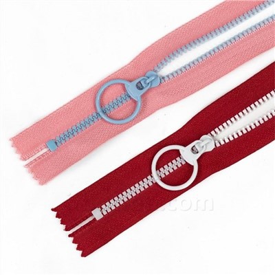 Chunky Plastig Agored Diwedd Zips