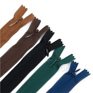 Zipper Anweledig Dwy Ffordd