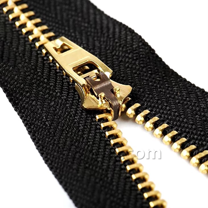 Black And Gold Zipper