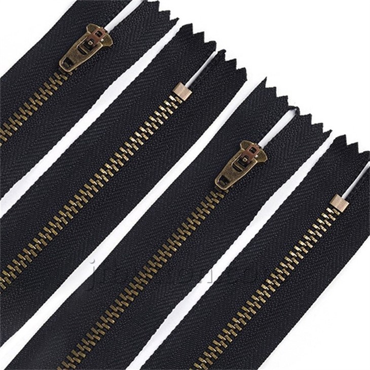 Black And Gold Zipper