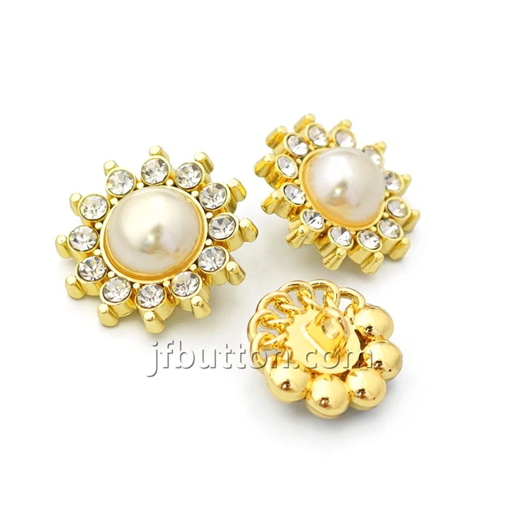 Custom Gold Shank Button With Pearl best