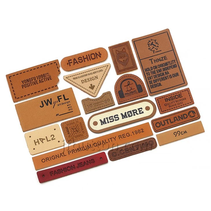 Faux Leather Crochet Tags