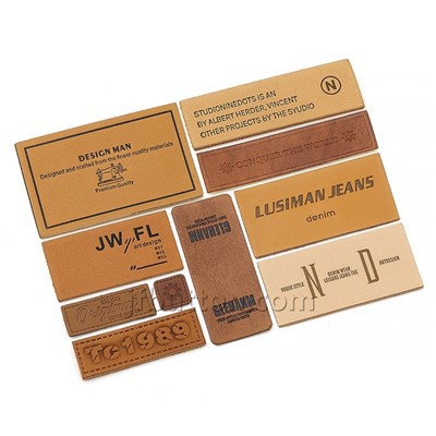 Tagiau lledr ar gyfer jîns