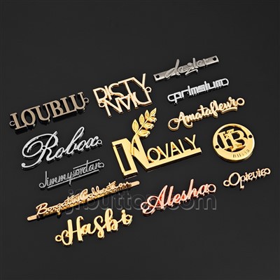 Bag Custom Logo Caledwedd Metel