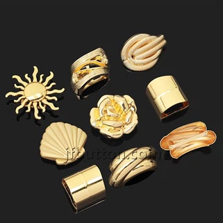 Caledwedd Bikini Shell Aur
