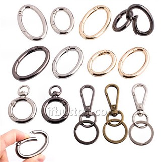 Bachau Snap Swivel Gyda Modrwyau Allweddol