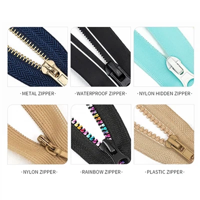Deg math cyffredin o zippers